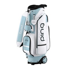 핑 스포티 QD 여성 캐디백 바퀴형 삼양인터내셔날정품 2026년, 화이트/블루(WHITE/BLUE)