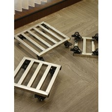 사각 화분 이동식 바퀴달린 스테인레스 이동 물받침 선반, 1개, 20x20cm 202