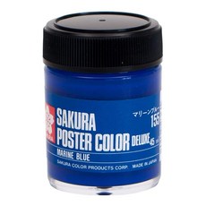 사쿠라크레파스 포스터컬러 DX 마린블루 45ml 미술용 물감, 1개, 1L