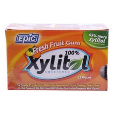 EPIC DENTAL 木糖醇甜味口香糖 新鮮水果口味, 12入