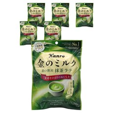Kanro 甘樂 金綠茶拿鐵牛奶糖, 6個, 61g