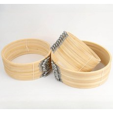 내추럴 대나무자수틀 원형수틀 집게형 보조 브래킷 포함 프랑스자수용 사시코자수 수예용품, 1개, 자수틀 24cm 내경 22cm