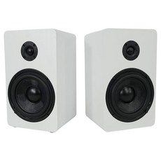 Rockville 페어 RockShelf 64B 블랙 6.5인치 홈 북쉘프 스피커 (케블라 우퍼 포함 화이트), White