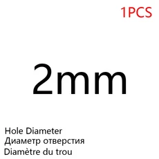 125 Leathercraft 도구 세트 펀칭 가죽 구멍 펀치 라운드 스틸 공예 중공 금속 가스켓 고무, Black 2mm 1pcs