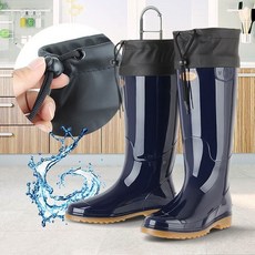 카프남장 무릎장화 고무 선상낚시 방한 갯벌 물장화, 청색 255mm, 본상품선택