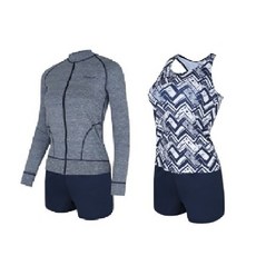 티막 여성 비치 래쉬가드 3피스 UPB0202NV 2317369, 85(55)