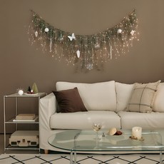 BEBEDECO 聖誕花環壁樹全組, 綠色, 120cm, 1套