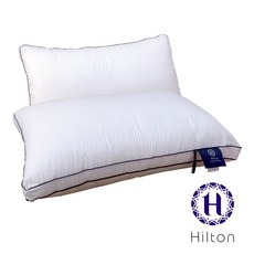 Hilton希爾頓純棉立體抗螨抑菌枕雙滾邊 舒適透氣 守護健康睡眠, 1個