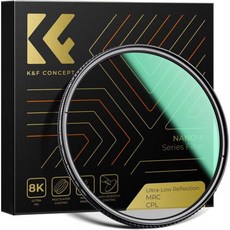 KF 컨셉 72mm 초저반사 편광판 필터 28개의 다층 코팅 초슬림 HD 원형 편광 카메라 렌즈 필터나노-X 시리즈, 1개
