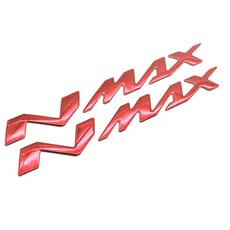 CULT 야마하 NAMX XAMX 엠블럼 오토바이 스티커, 1세트, B4.NMAX 엠블럼 레드