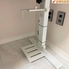 라임팩토리 모션 데스크 무타공 컴퓨터 본체 받침대 마운트, 1개, L[80,83/50,53] 사이즈 블랙