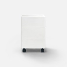 올즈 쿼드 프리미엄 스틸서랍, 3단, 화이트