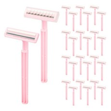 Etenpo 30PSC 여성용 일회용 면도기 여성용 일회용 면도기 블레이드 2개 민감한 피부 비키니 라인 면도기 목욕용 호텔 여행용 데일리, Etenpo 30PSC 여성용 일회용 면도기, 여성용