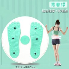 공기주입식 스탭퍼 발지압 유산소 실내 걷기 운동기구, M. 자석 허리 비틀기 디스크 그린