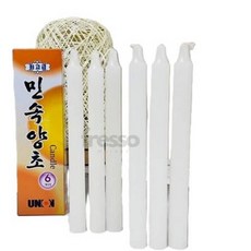 프레소 민속양초 6p 제수용양초