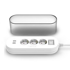네모탭 박스플러스박스 멀티탭 일반3구 SY-NA3 USB, 3m, 1개