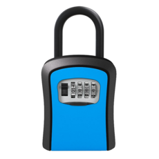 FIIDO密碼鎖盒SL13 兩種固定方式 鑰匙盒 鑰匙收納 大容量, 藍, 1個