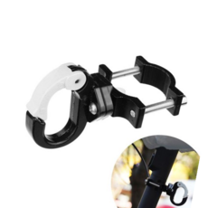 킥보드액세사리 스쿠터 킥보드 자전거 다용도고리 배달대행 봉지걸이, 블랙