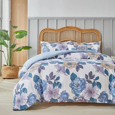 올스토어 이불 커버 침구 세트 풀 퀸 킹 사이즈 135x200 노르딕 240x220 더블 싱글 꽃무늬 린넨, EU Single 135x200cm, 2