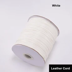 1/1.5mm 칠 로프 실 끈 왁스 코드 용품 보석 꼬임 만들기 면 10m 가죽 팔찌 구슬 2mm 마크라메 공예, 1개, 02 white