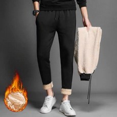 남성 겨울 융기모 트레이닝 팬츠 3XL (따뜻한 안감 본딩 조거)