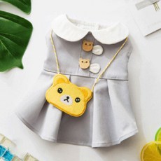 강아지옷/귀여운/원피스/티셔츠/드레스/애견옷 켈리, 연블루(당근), 1