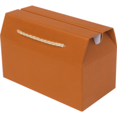 주호팩 끈손잡이 다용도 선물상자 02-0 (300x154x130), 50개, 오렌지
