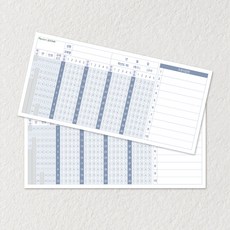 오엠알 카드 중고등학생 OMR 답안지 모의고사 연습용 오답노트 수능 떡메모지 2권, 1개, 핑크