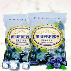월드홀마켓 IQF 세척 냉동 블루베리 1kgx2봉, 2개, 1kg