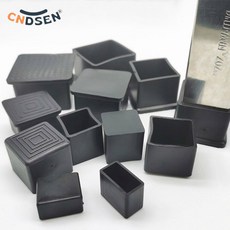 PVC 테이블 의자 다리 사각형 고무 60X60MM 보호대 검정색 미끄럼 방지 바닥 10X10MM 피트 패드, 8Pcs, 30x50mm Bla