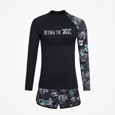 Renoma泳衣女款沙灘不對稱花朵防曬衣套裝