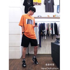 NewOldFashion 摩天輪相片圖騰短袖T恤 舒適透氣展現浪漫風格, L號