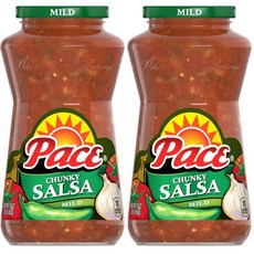 Pace 멕시코 소스 페이스 칸키 마일드 살사 16온스 병 2개 묶음