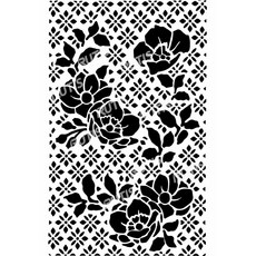 A40-0455 型染版 蝶古巴特diy 簍空模板 塗鴉模版 繪畫模版, 1個