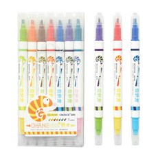 클로이영 투 컬러 믹스 형광펜 7색 다꾸펜