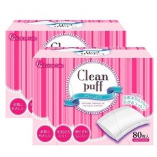 코튼라보 크린퍼프 화장솜 (80매) 2박스, 2개, 80매입