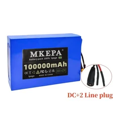 36V 100ah 10s6p 리튬 이온 배터리 팩 100000mAh 1000W 전기 내장 BMS, 14 DC-2 Line-1battery