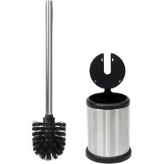 욕실 청소용 카사포리아 변기 플런저 및 볼 브러시 콤보 액세서리 다크 블랙, Stainless Steel_handle