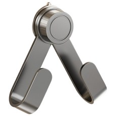 免釘鍋蓋架，真空吸盤設計，可拆卸不留痕跡，三角支撐穩固，一架多用, 槍灰色, 1個