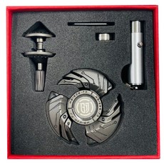 夜光Blade指尖陀螺高級R188軸承金屬維修劍高級手部手指, 發光刀片藍色微調器