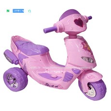 루루 전동스쿠터 전동오토바이 라이트 전 후진 멜로디 3세~8세 굿베이비 전동카 그린랜드79, 핑크, 1개