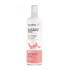 Purodora 小動物除臭乾洗噴霧 237ml 加拿大原裝進口 適用兔鼠貂等小寵物 潔淨毛髮 消除異味, 1個, 小動物除臭乾洗劑(噴) 237ml