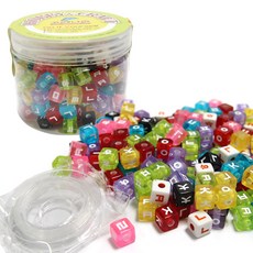 [드림라이프] 고래나라 아크릴비즈 한글 / 아크릴구슬 비즈공예재료, 한글 자음