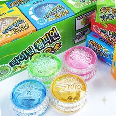 발광 회전 요요 놀이기구 어린이 손놀림 연습 집중력 향상 실내 야외 레저 완구, 1개