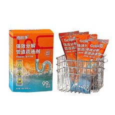 格麗淨 Gelijing 強效分解管道疏通劑 4包入 清潔去味 管道養護, 4個, 請以4倍數下單, 100ml