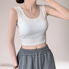 마마이즈 크롭티 나시 민소매 이너