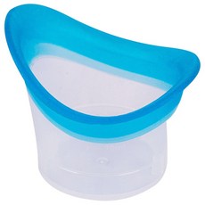말랑말랑 안구 세척컵 눈세척기 눈 세정 실리콘 컵, 투명블루, 1개