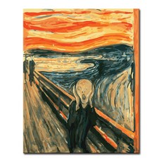 그림 유화 세트 액자 명화그리기 DIY 캔버스페인팅, F26_뭉크의 절규, 1개