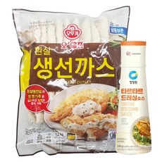 오뚜기 오쉐프 흰살생선까스 1.2kg + 청정원 타르타르소스 300g 세트, 1세트, 1.5kg