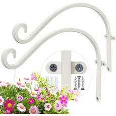 실내 벽걸이용 12인치 식물 걸이 - 꽃바구니 걸이용 금속 브래킷, 5.5 Inch, Bird Feeder Wall